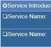 service name