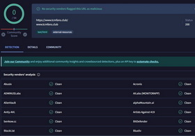 scan result from virustotal