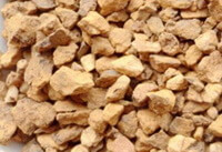 many brownish blocks of Limonite in a pile