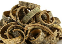 dried herb slices and segments of Coral-bean Bark