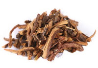 many brownish dried rhizome herb segments of Rhizoma Drynariae are piled together