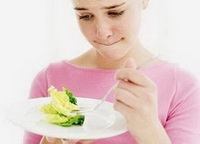 Woman No appetite syndrome