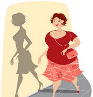 Beauty dream of Obese Lady