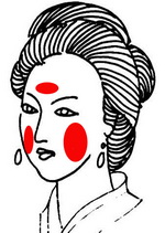 complexion red or blood