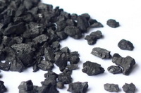 blackish pieces of Wood-based activated carbon