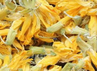 broom flower:yellow dried herbs of flower petals