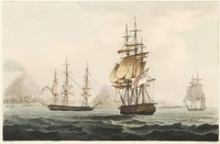 a drawing of piper trade and merchant ship