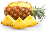 fruit of Pineapple and fruit pieces