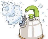 boiling water