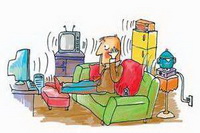 The downside of watching TV for too long.