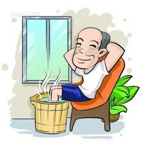 Safety foot bath is contraindicated