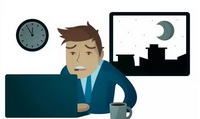 The harm of often stay up late!