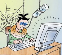Top 10 health problems caused by the Internet.