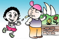 Spitting everywhere 03