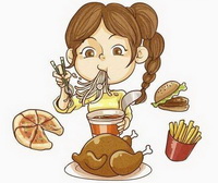 Do not eat too much when having a meal