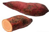 Spotted sweet potatoes