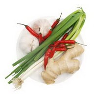 functions of scallion, ginger, garlic and prickly ash