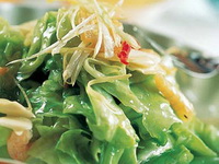 Cabbage + shrimps