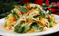 Flammulina velutipes cook with vegetables